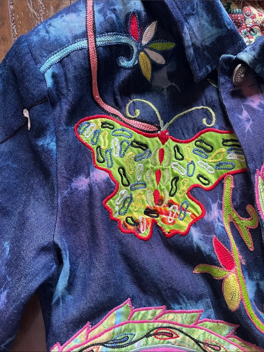 Vibrant Embroidered Jacket - Multicolor by indigo moon
